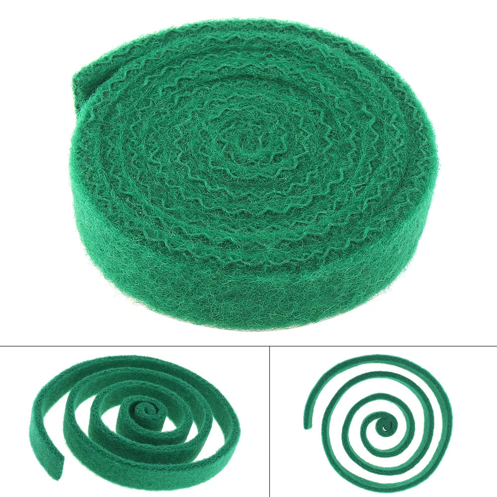 Green Piano Back-Key Cloth Strip, 1300 × 25 × 8 mm