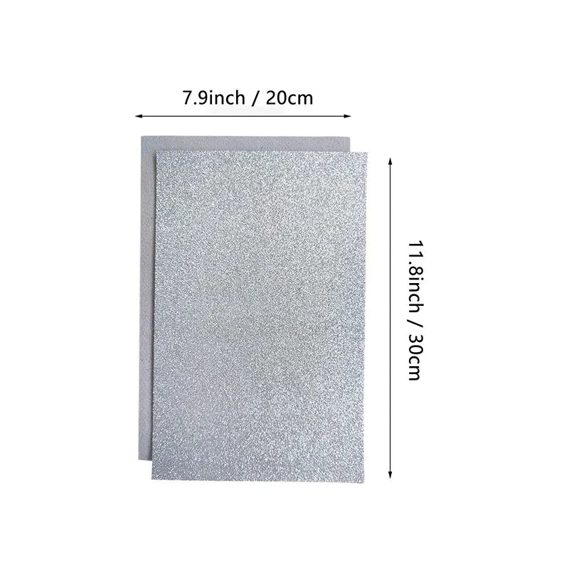 أوراق Felt فنية لامعة — قطعتان، 20 × 30 سم