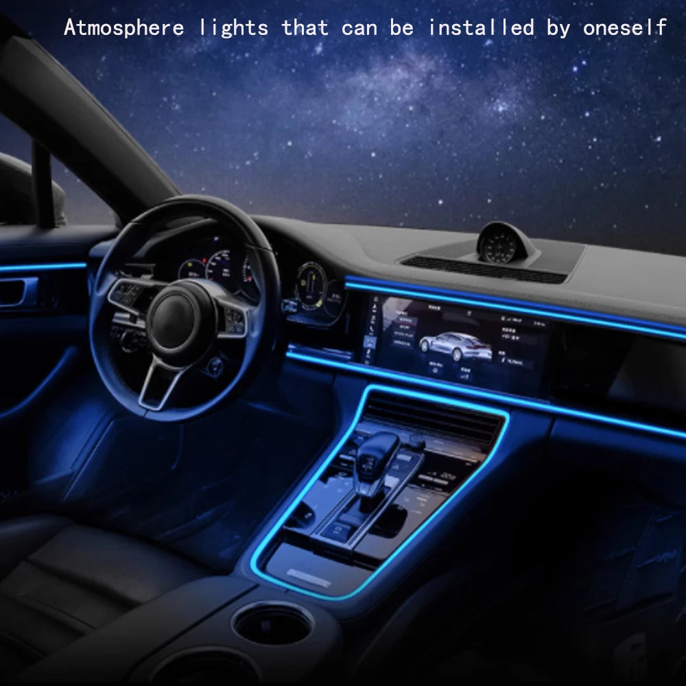 5V USB LED Strip Car Interior Ambient Light Tube
