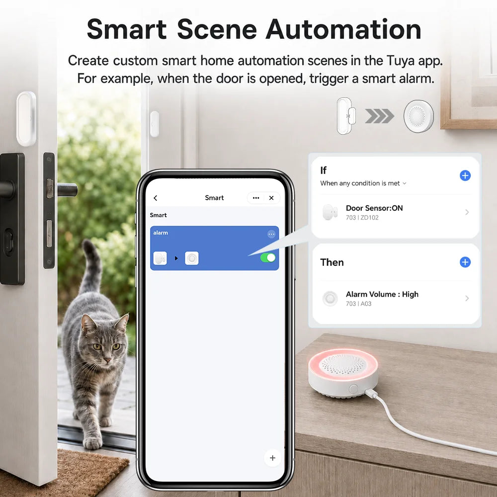 Wi-Fi Door and Window Contact Sensor