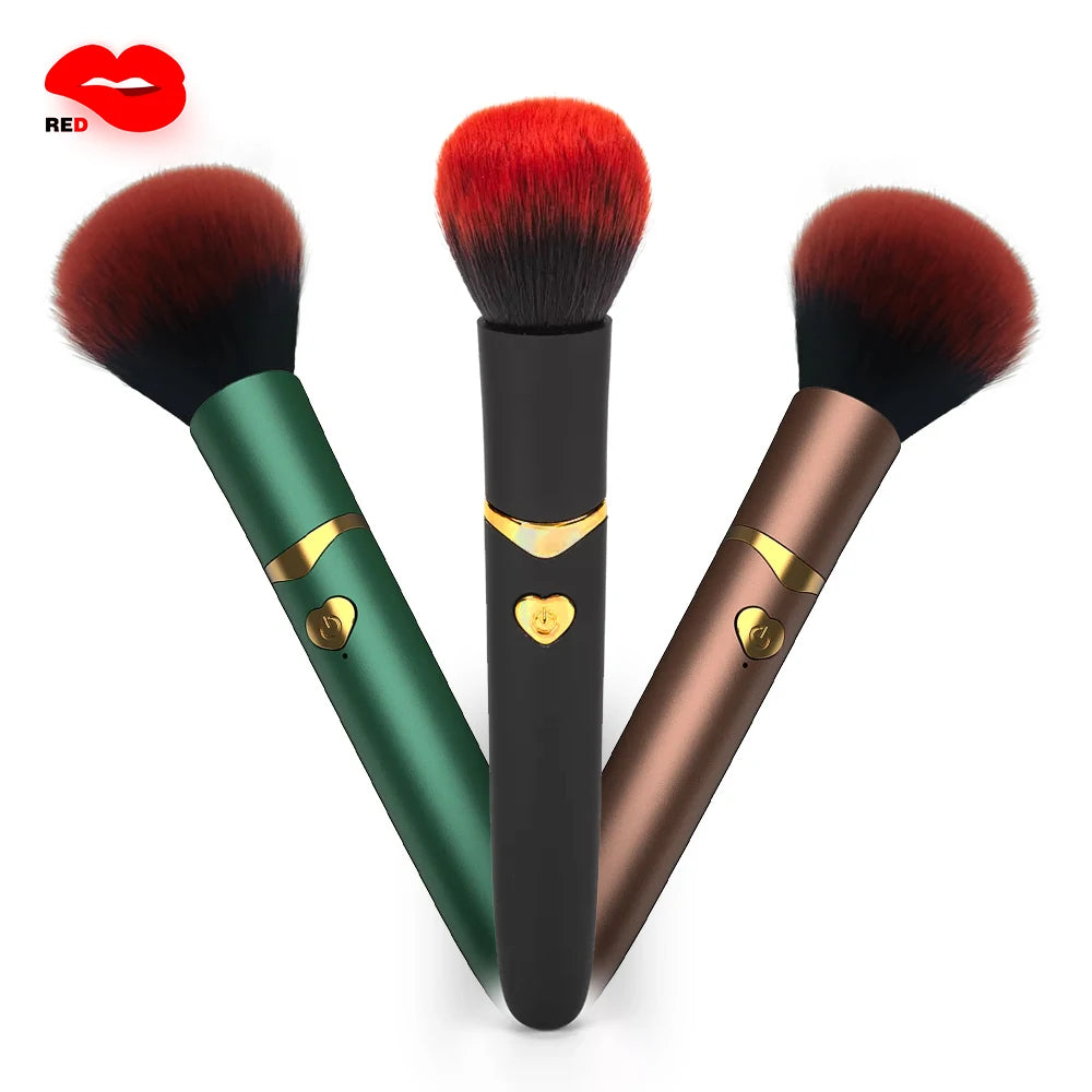 Kadın makyaj fırçası mermi vibratör g-dpot meme klitoral mastürbatörler uyarıcı av dildo çubuk masaj seks oyuncakları çiftler için