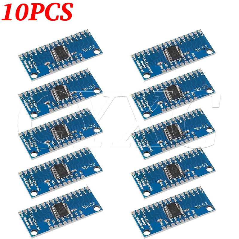 CD74HC4067 16-Channel Multiplexer Boards - 10 Pack