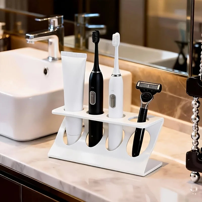 Four-Slot Countertop Toothbrush Holder