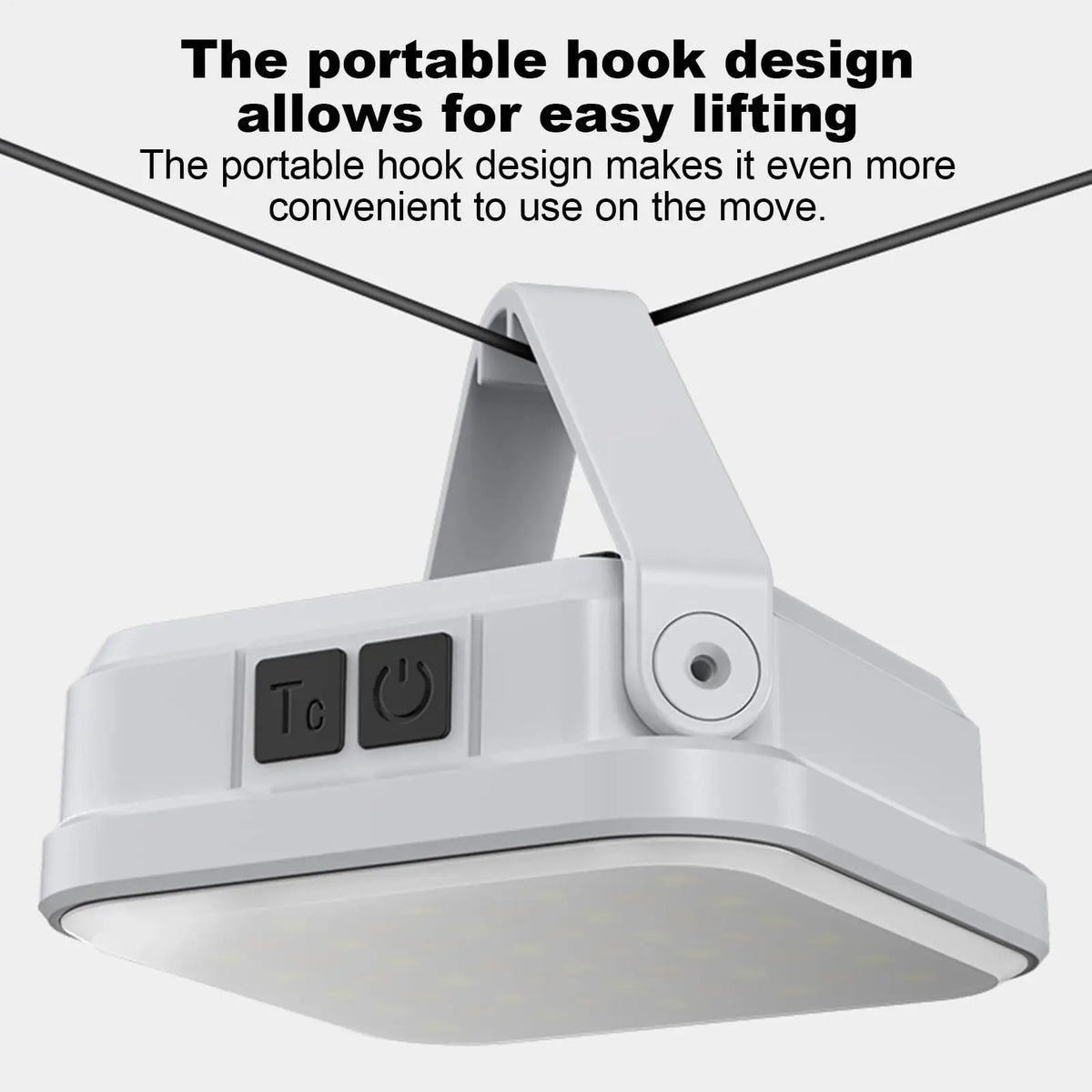 Solar and USB Rechargeable Hanging Camping Light