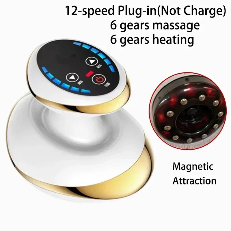 6/9 Gear Negative Pressure Vacuum Suction Cup Body Fat Burner Scraping Massage Home Plug in Electric Cupping Massager