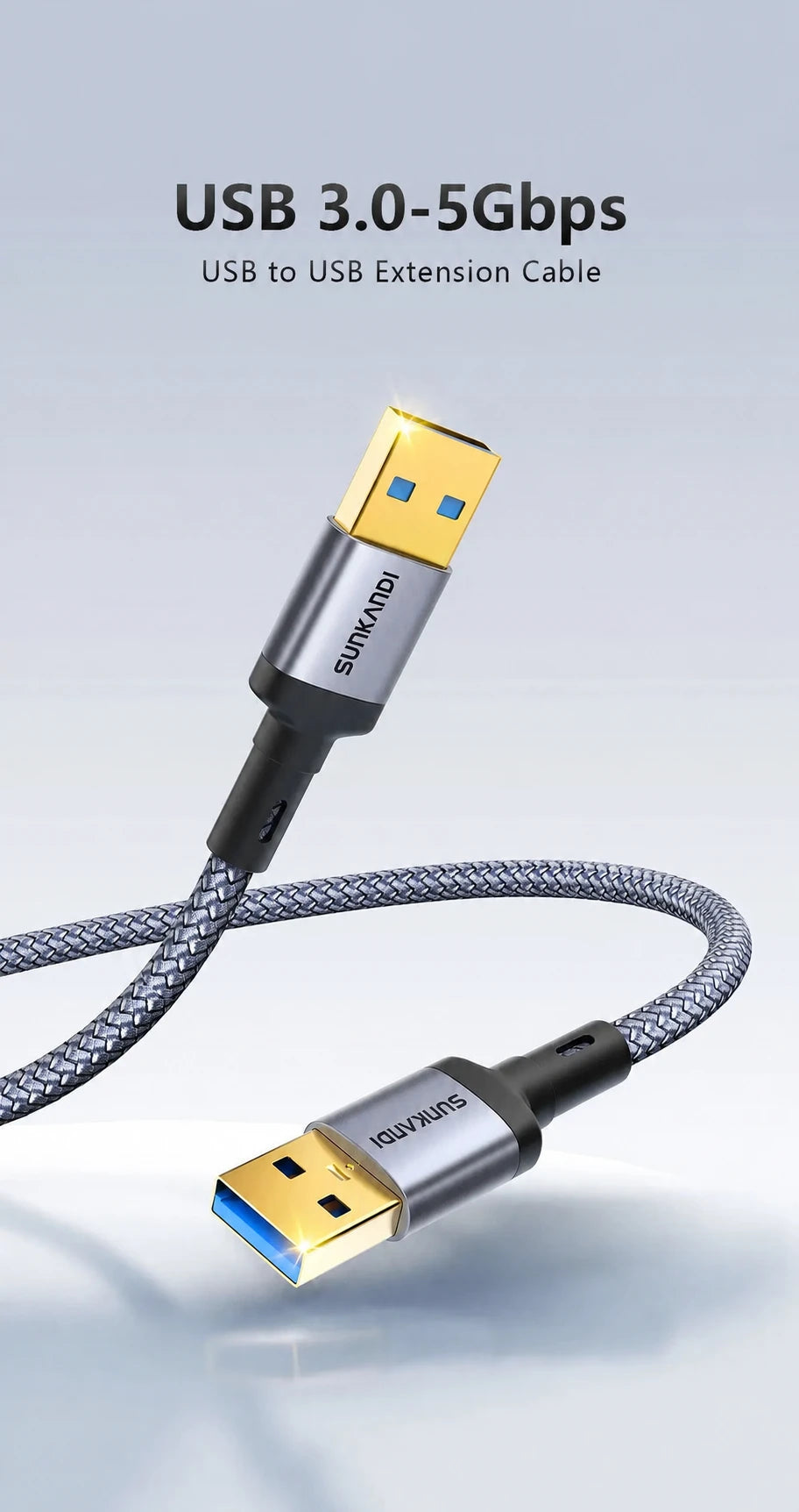 USB-A-auf-USB-A-Kabel, Stecker auf Stecker