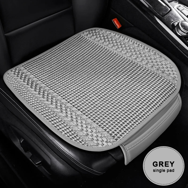 SEAMETAL Breathable Car Seat Cover Ice Silk Cooling Seat Cushion Anti Scratch Auto Chair Protector Universal for 5-Seat Car