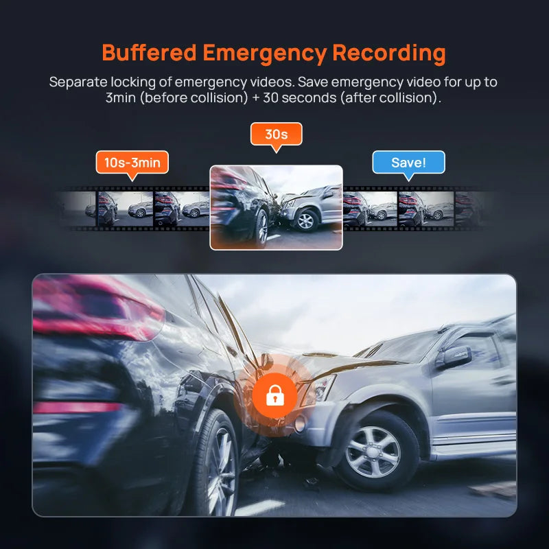 70mai A800SE 4K Dash Cam with GPS, ADAS & Voice Control