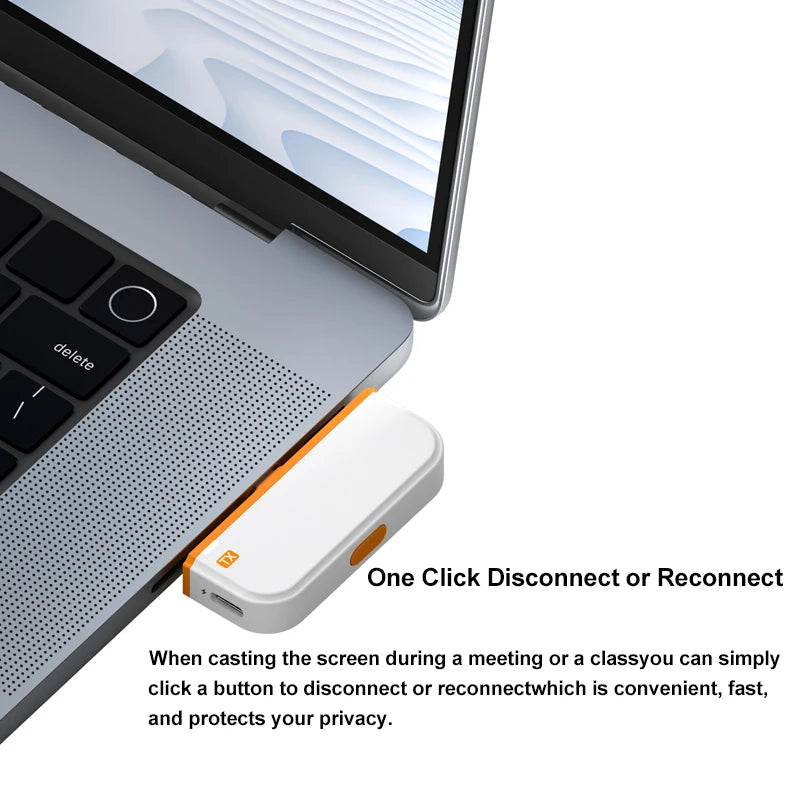 Wireless Display Adapter for USB-C to HDMI, 1080P, 50m