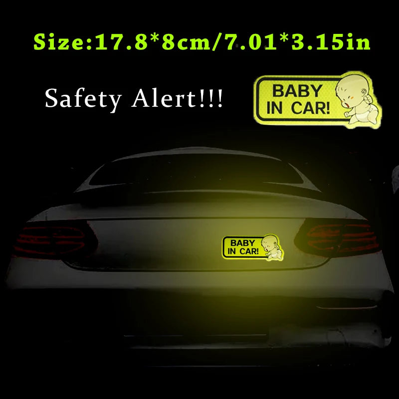Αυτοκόλλητο με αντανακλαστικό για Baby in Car – Επιλογές χρωμάτων