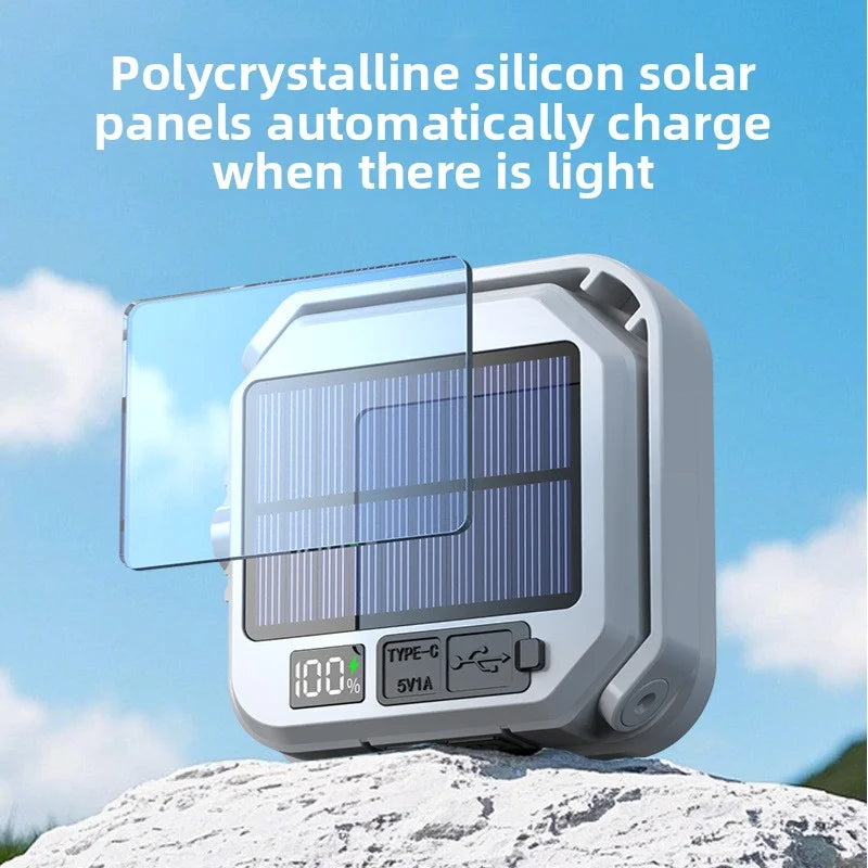 Solar and USB Rechargeable Hanging Camping Light