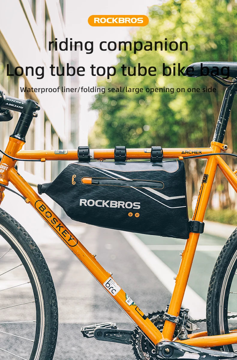 Waterproof Bicycle Frame Bag for MTB & Road Bikes Nylon Storage