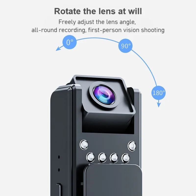 Fotocamera corporea indossabile A8 con visione notturna a infrarossi