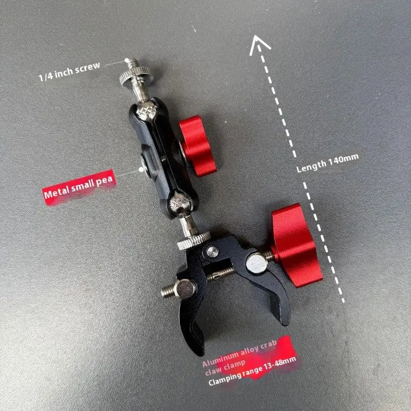 Camera Super Clamp with Double Ball-Head Arm