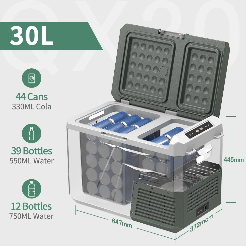 Alpicool QX Portable Car Refrigerator Freezer, 25L-40L