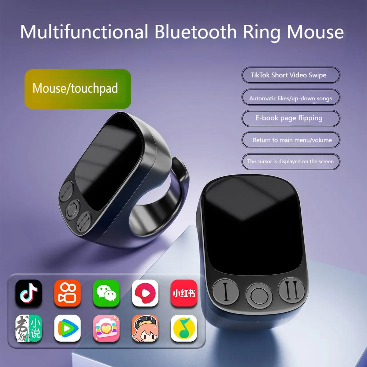 Bluetooth Touchpad Ring Mouse