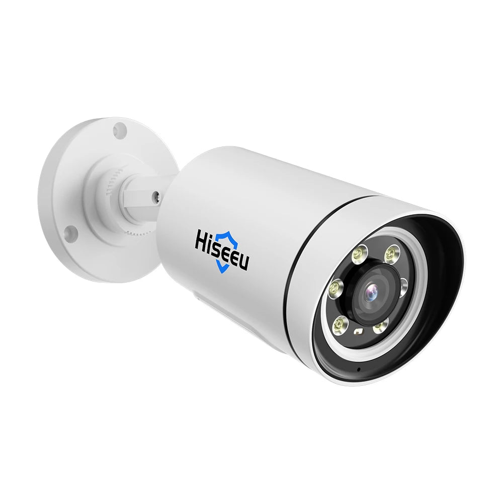 4K PoE IP Security Camera with Audio and Night Vision