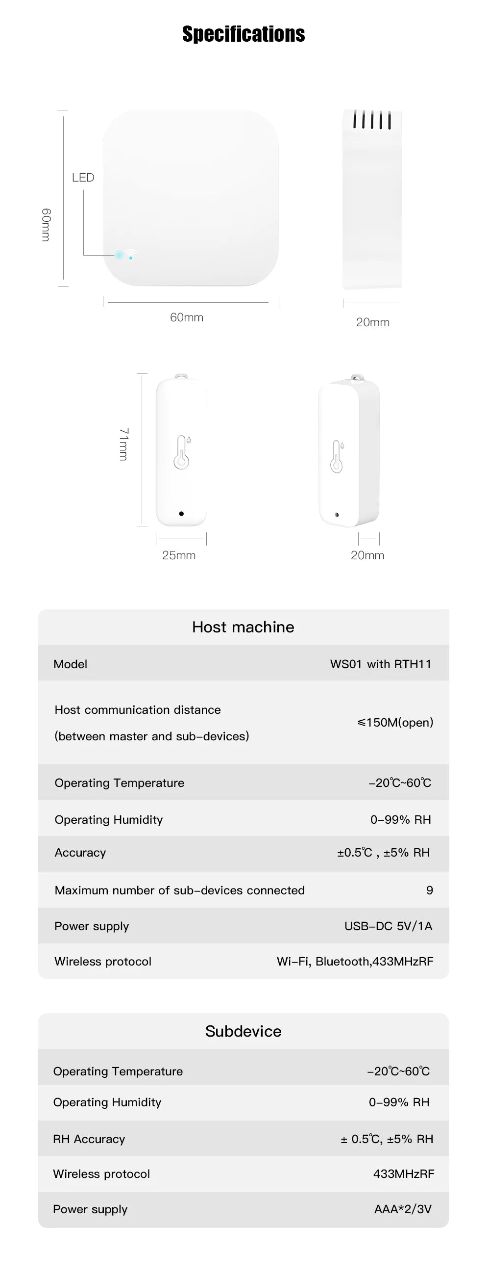 Wi-Fi Temperature and Humidity Station