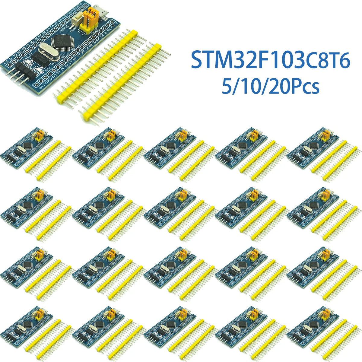 STM32F103C8T6 Development Boards, Multi-Pack
