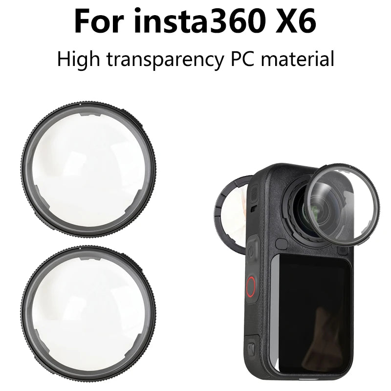 Protections d’objectif pour Insta360 X6 X5 X4 X3 One X2, accessoires, cache de protection d’objectif anti-rayures pour Insta 360, capuchon d’objectif de protection