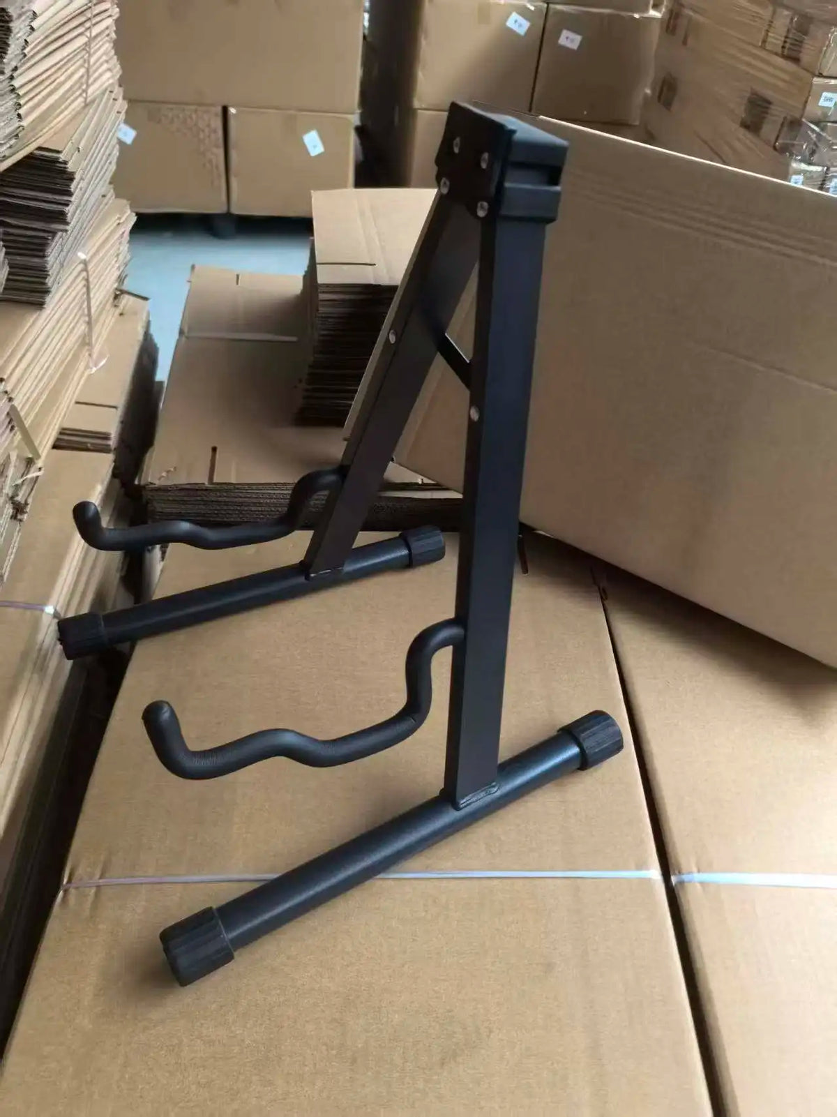 Folding A-Frame Metal Guitar Stand for Acoustic and Bass