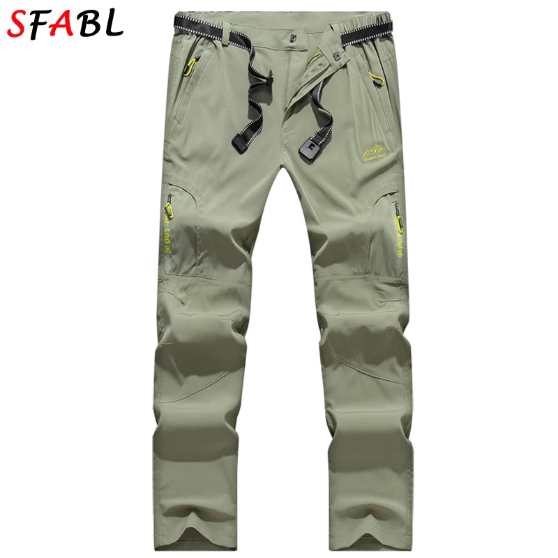 Men’s Quick Dry Hiking Pants Stretch Waterproof Multi Pocket
