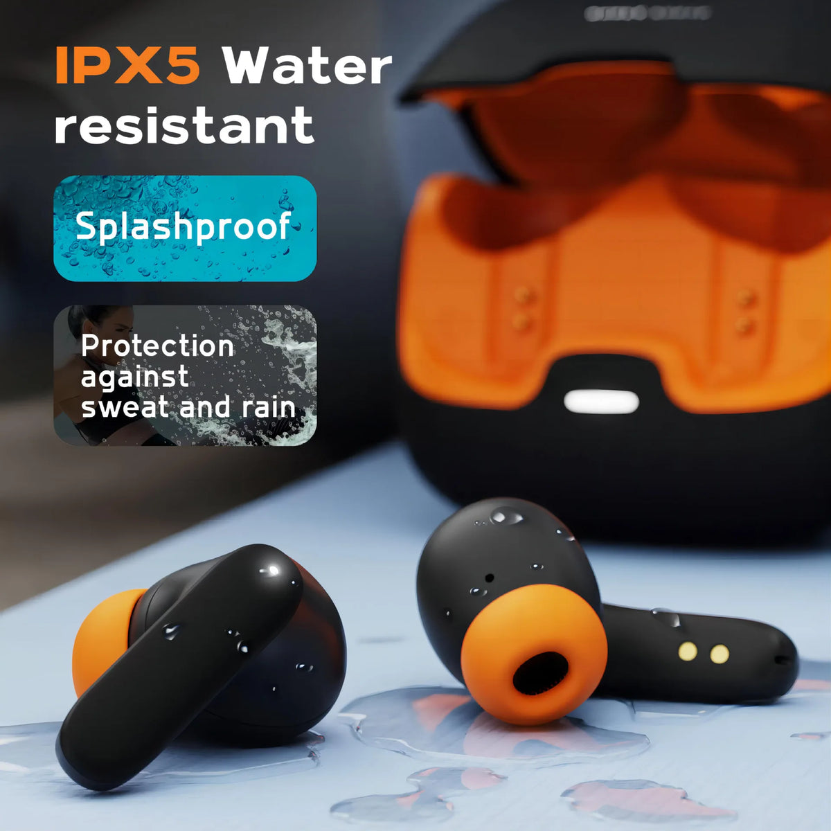 Wireless Earphones Bluetooth 5.4 with ENC Noise Cancelling