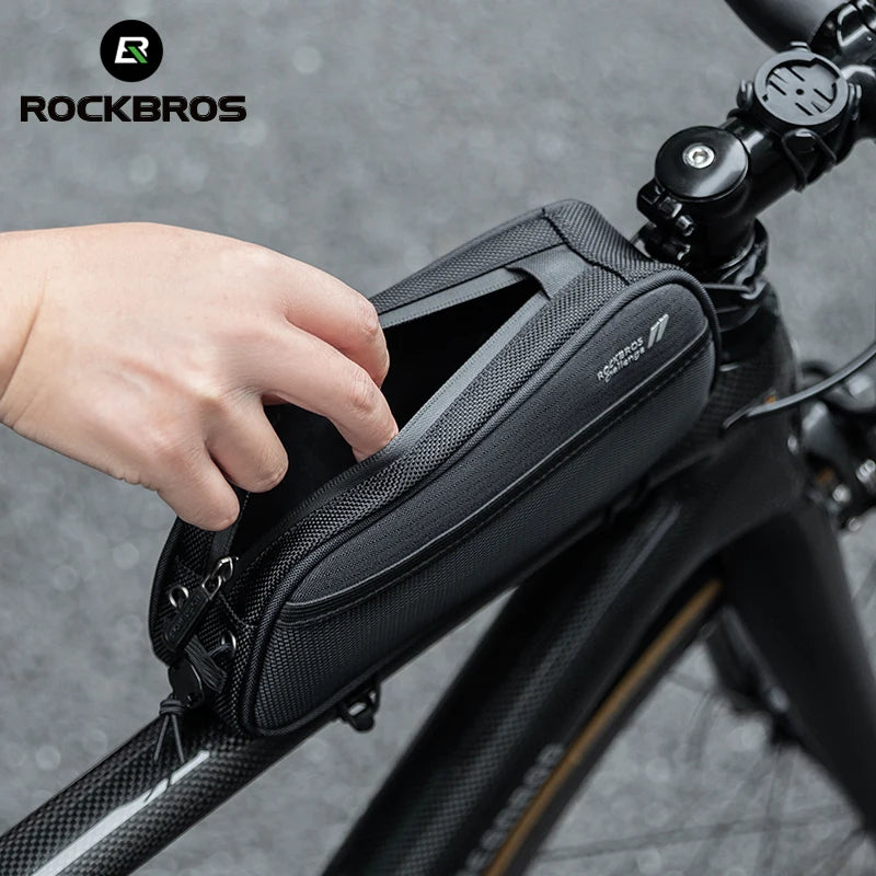 1.3L Bicycle Top Tube Bag with Earphone Port