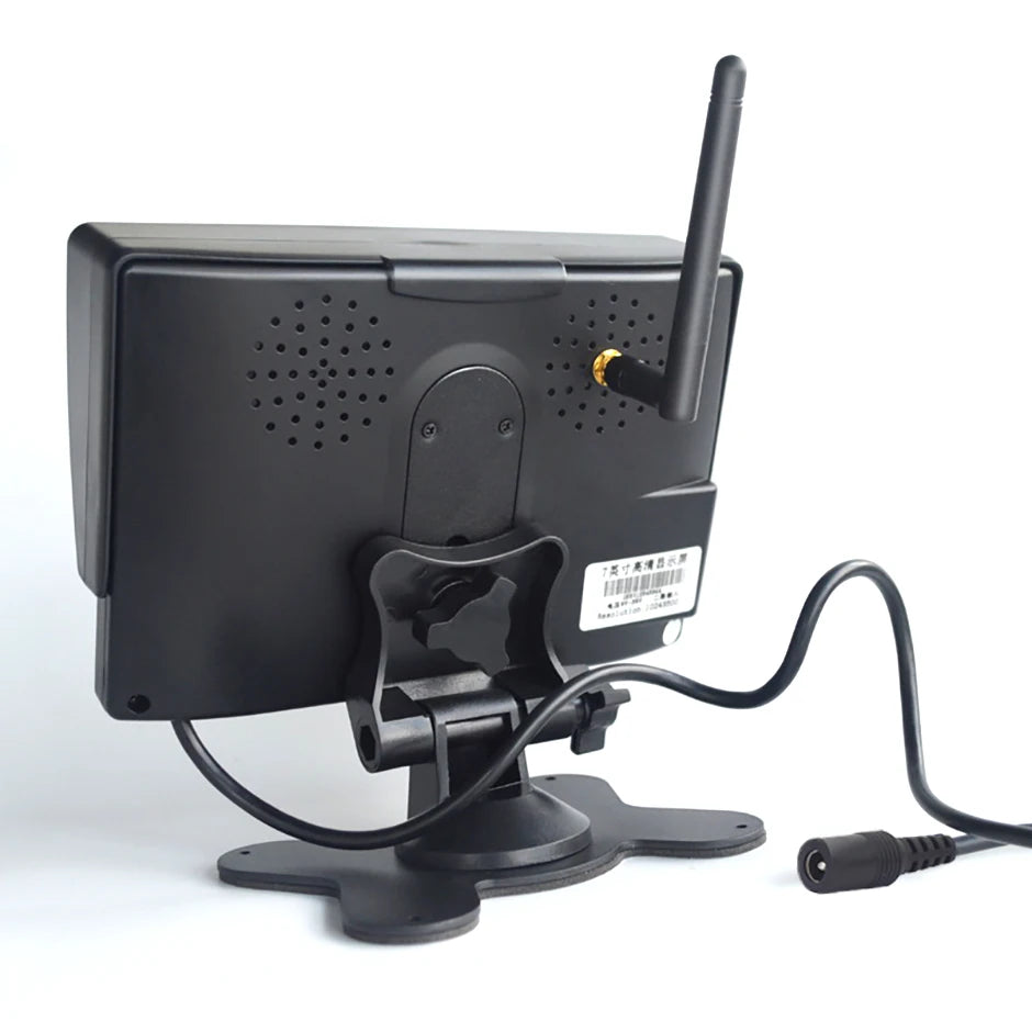Câmara de Retaguarda Sem Fios com Monitor de 7 Polegadas BSD AHD1080P para Camioneta, Autocarro, RV, Caravana, Reboque, Escavadora e Pick-up