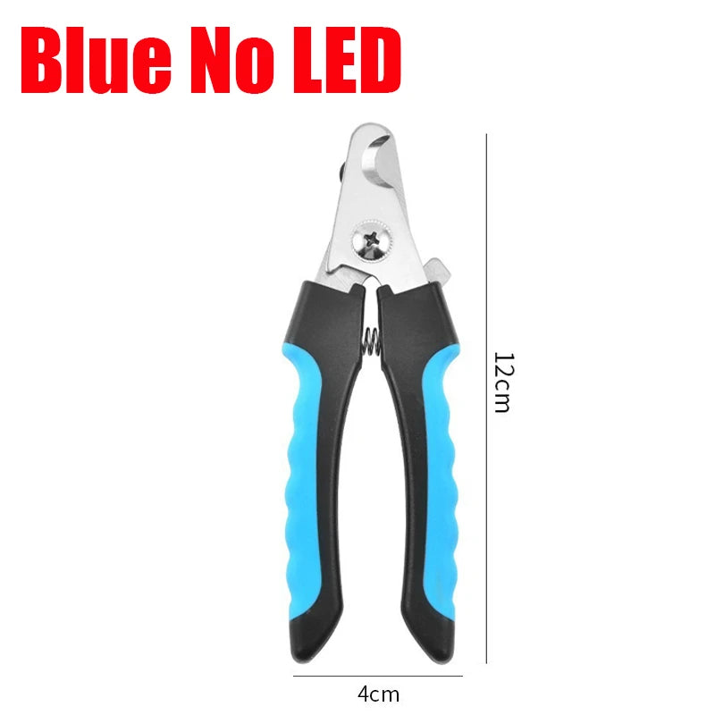 Coupe-ongles pour animaux avec lumière LED pour une toilette sécurisée des chats et des chiens