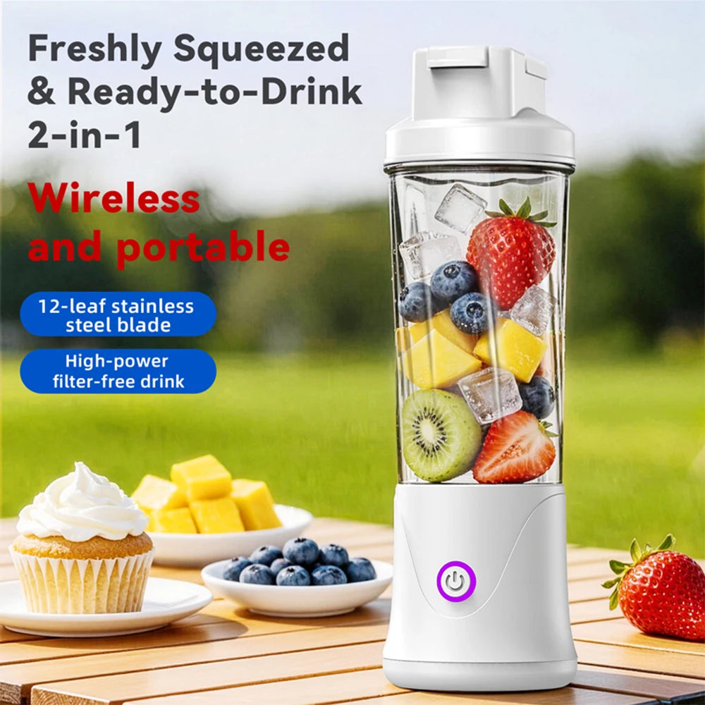 Gobelet blender portable rechargeable par USB-C, 450 ml