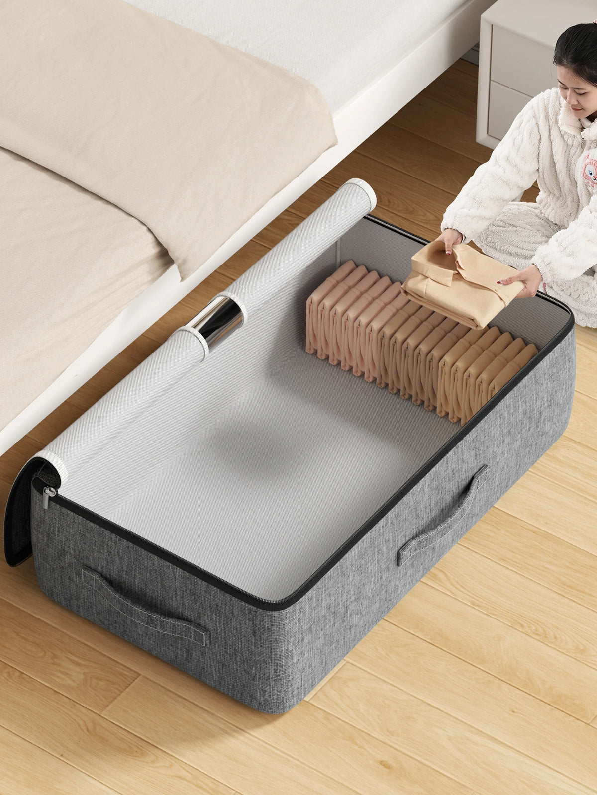 Extra Large Underbed Storage Bag with Zipper