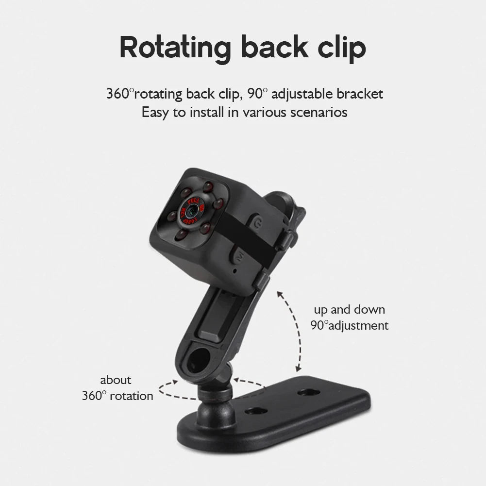 Mini 1080P Camera with Night Vision and Motion Activation