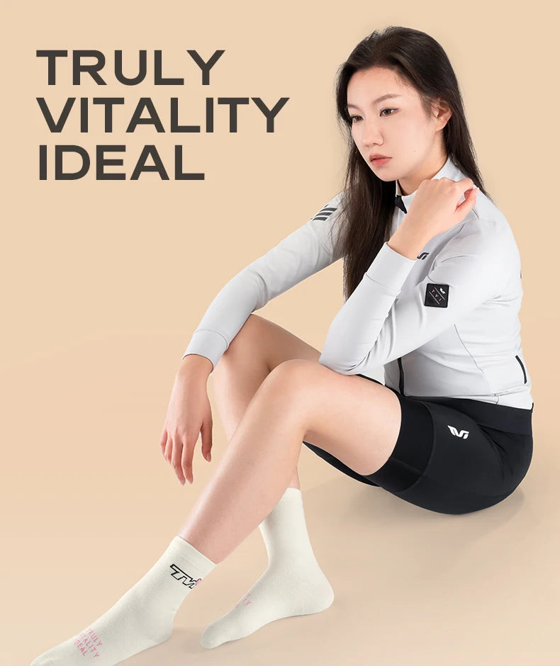 Wool Cycling Socks Moisture-Absorbing Warm Socks for Riding & Hiking