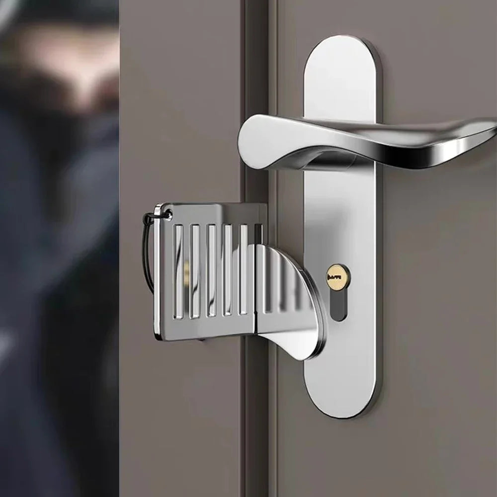 Portabel dörrlås resehem säkerhet Extra lås för extra integritet och säkerhet i rum hotell lägenhet studentrum dörrstopp