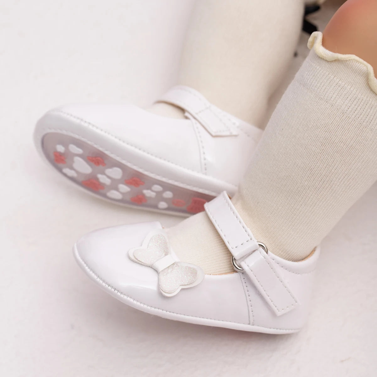 Baby Princess PU Toddler Shoes with Bow