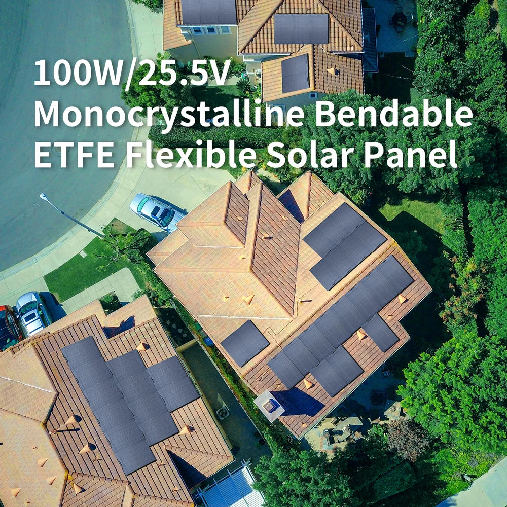 200W Flexible Solar Panel IP68 Monocrystalline 12V/32V for Off-Grid Use