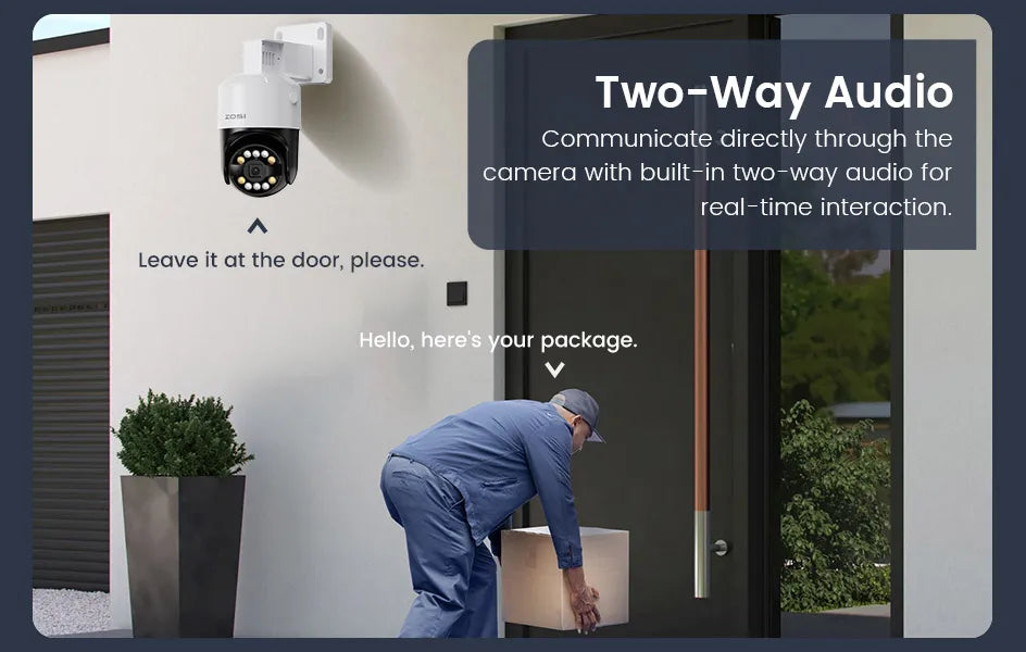 4K/3K PoE PTZ Security IP Camera with AI Detection