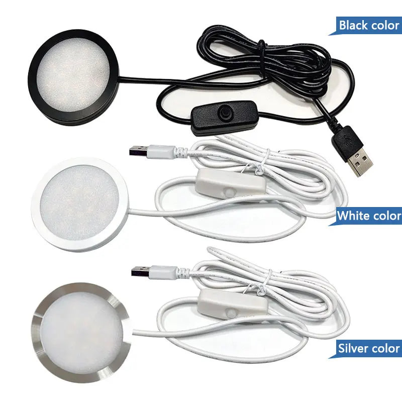 Mini luz USB de 5 V para armario, opciones de cable y color