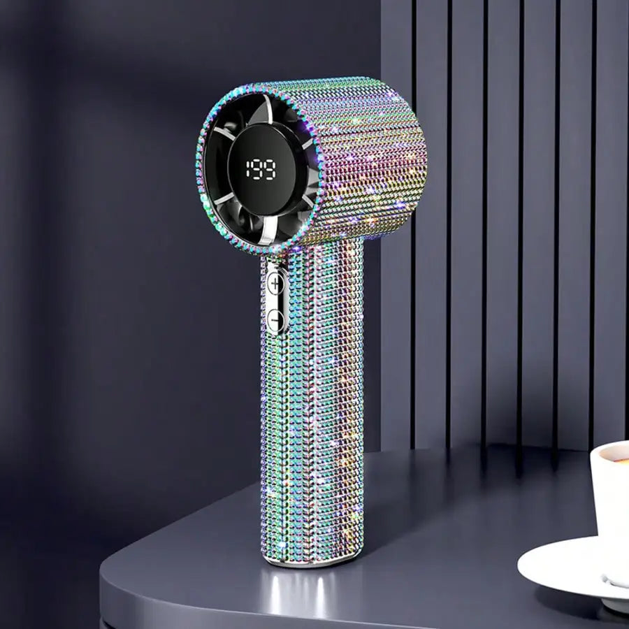 Mini USB-C Rechargeable Handheld Fan with Quiet Turbo Airflow