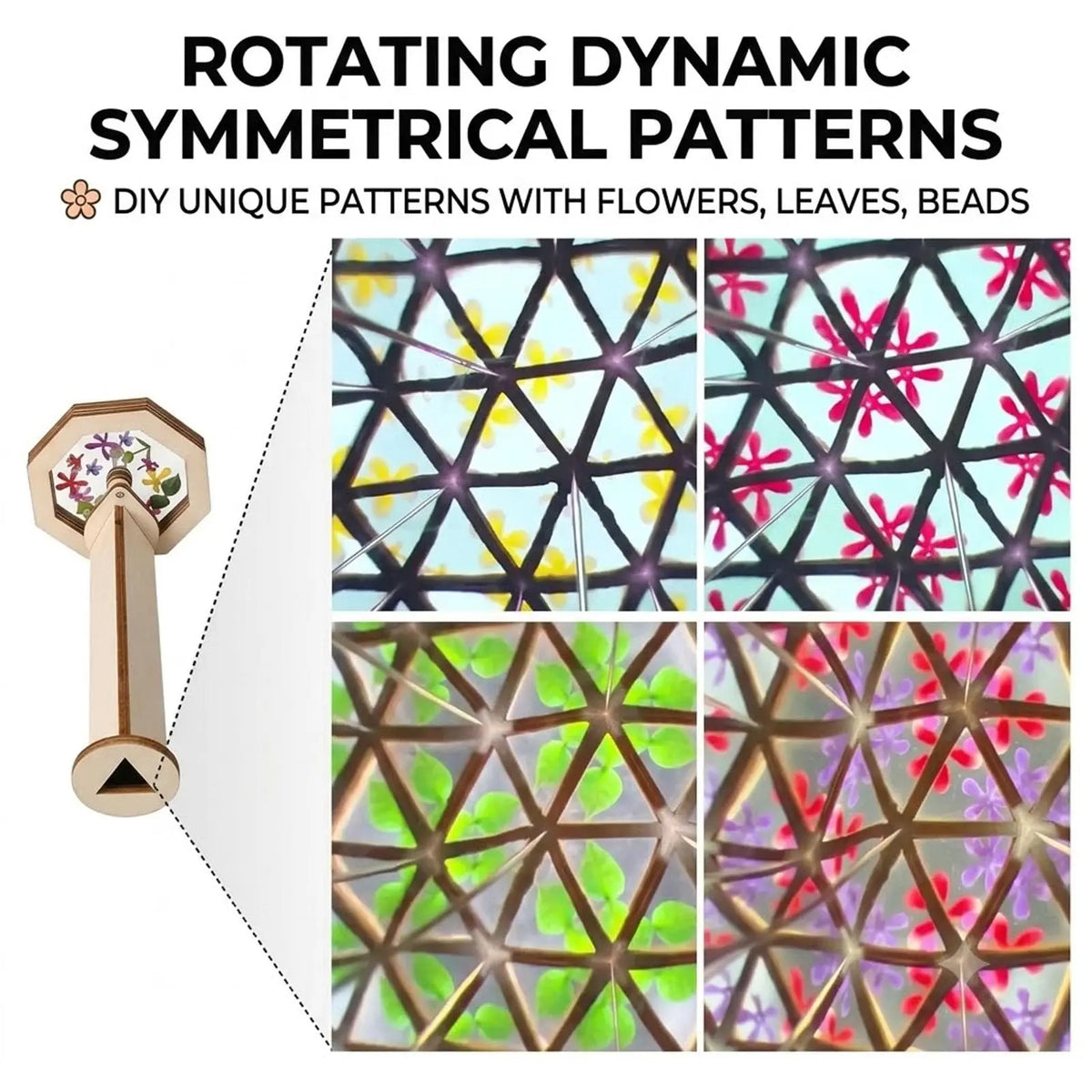 DIY Wooden Rotating Kaleidoscope Kit