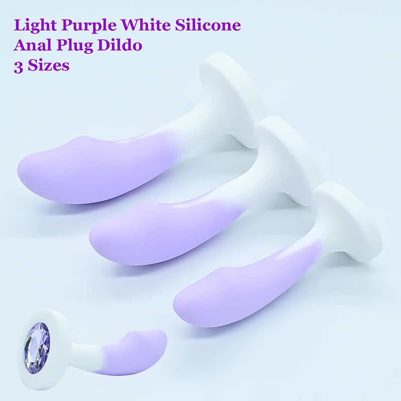 Crystal Base Silicone Anal Plug 💎