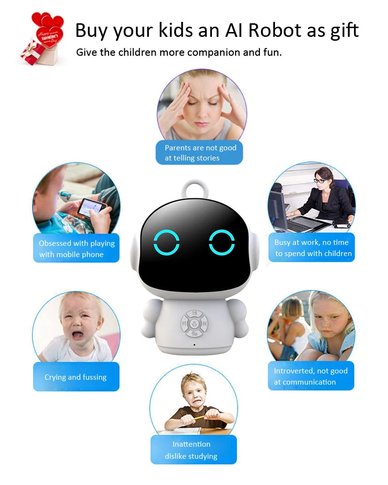 Smart AI-robot WiFi tidlig uddannelsestoy