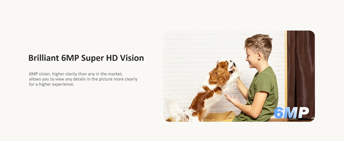 6MP Dual-Band WiFi PTZ Security Camera with Human Detection