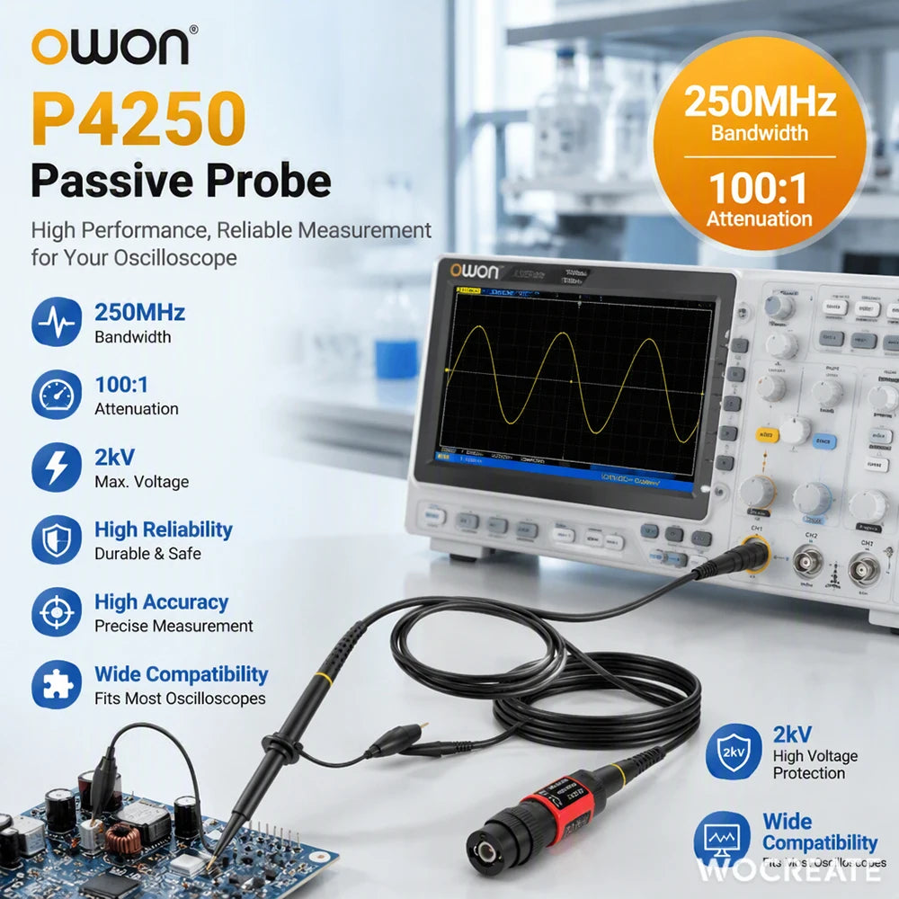 Opțiuni sondă osciloscop pasivă 100:1