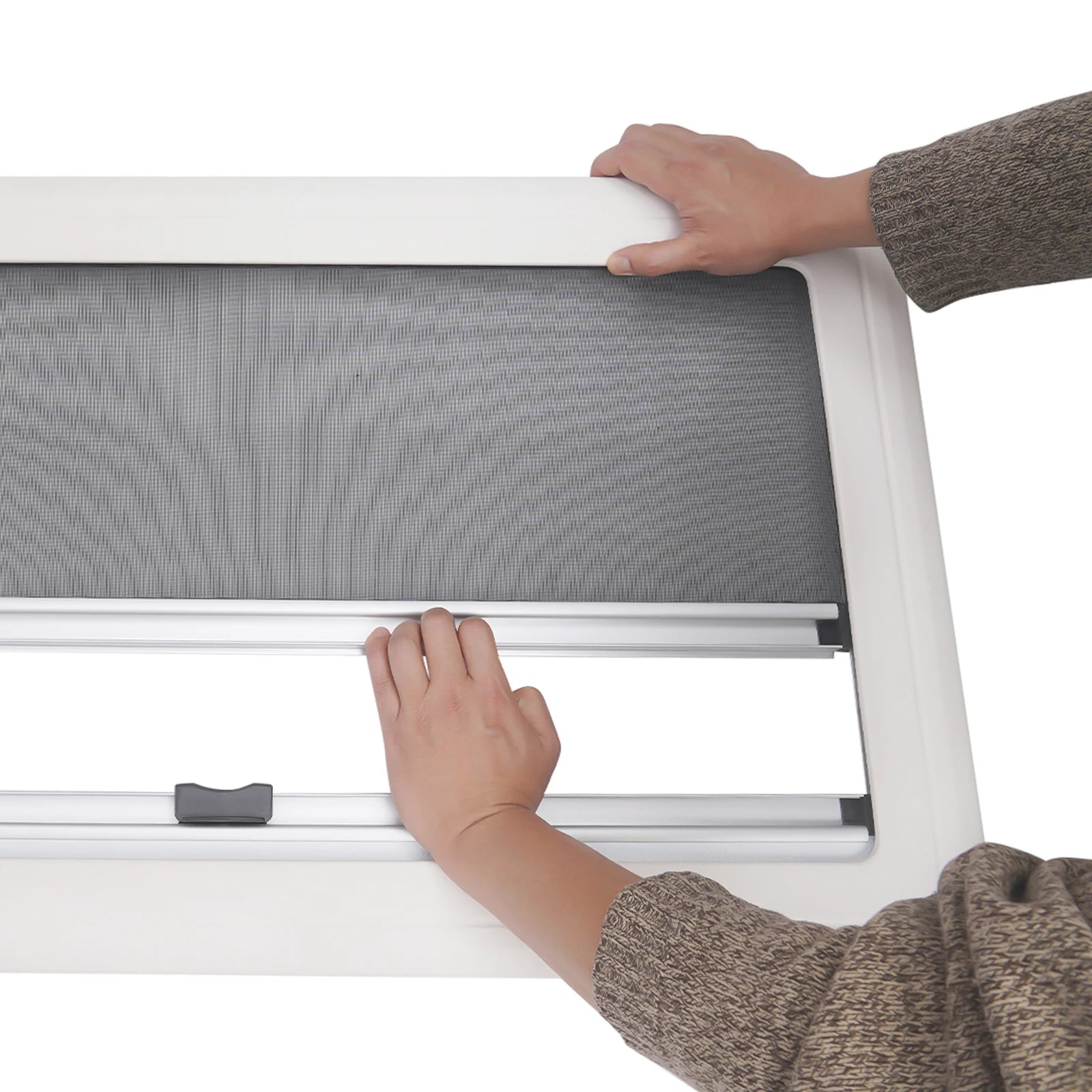 900*500mm Caravan Extrapolated Ventilation Window Sliding Rv Caravan Camper Window Vent Skylight With Blind Screen