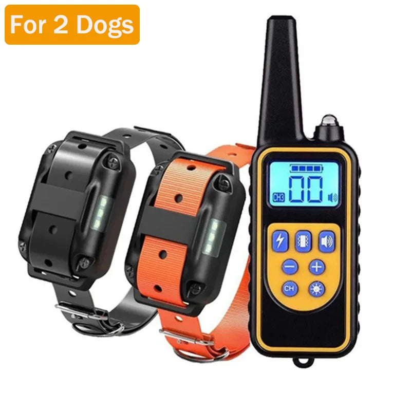 Waterproof Dog Training Collar with Remote, Rechargeable Anti-Bark