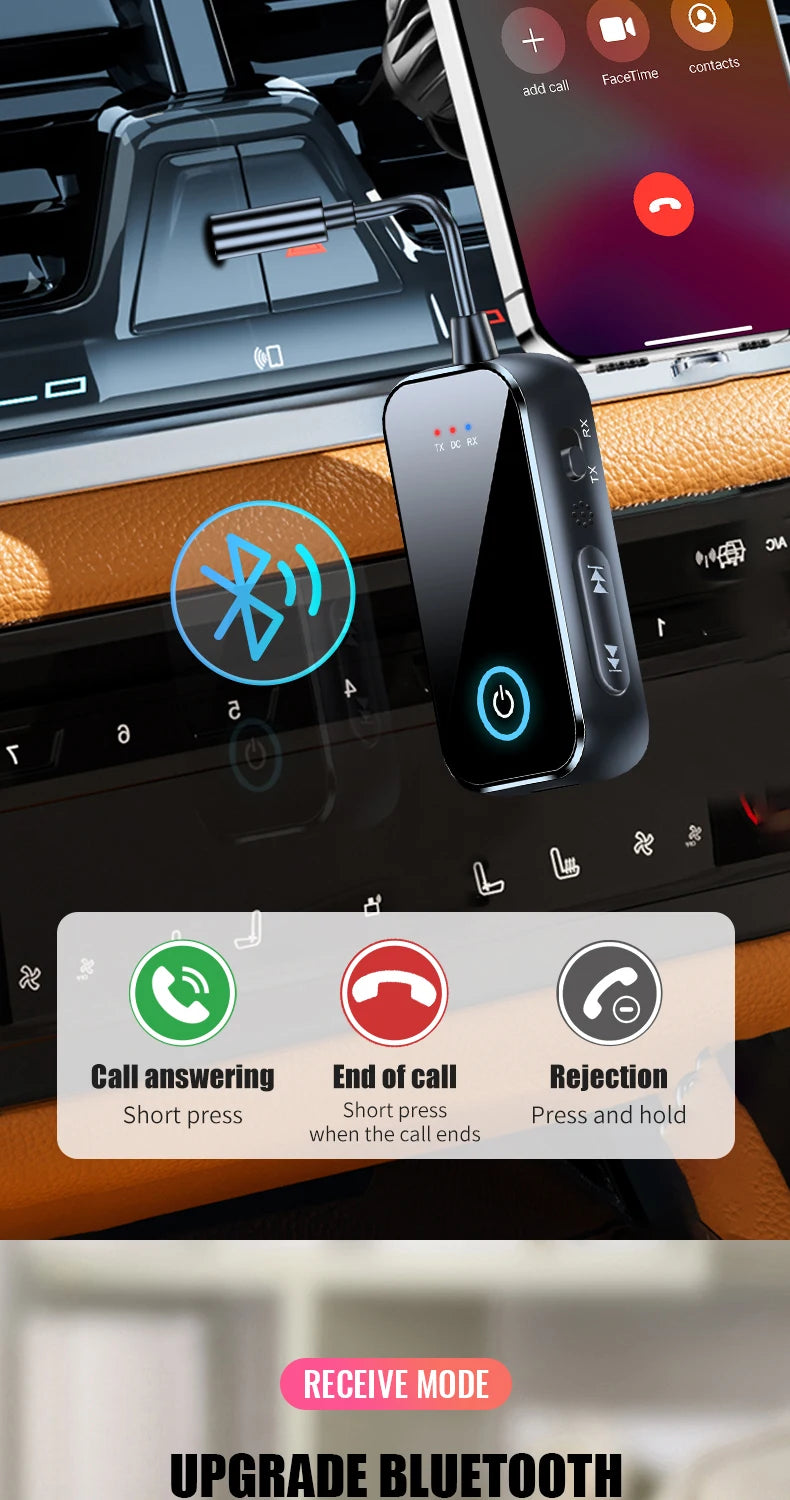 Zwei-in-eins Bluetooth-Audiosender und -empfänger