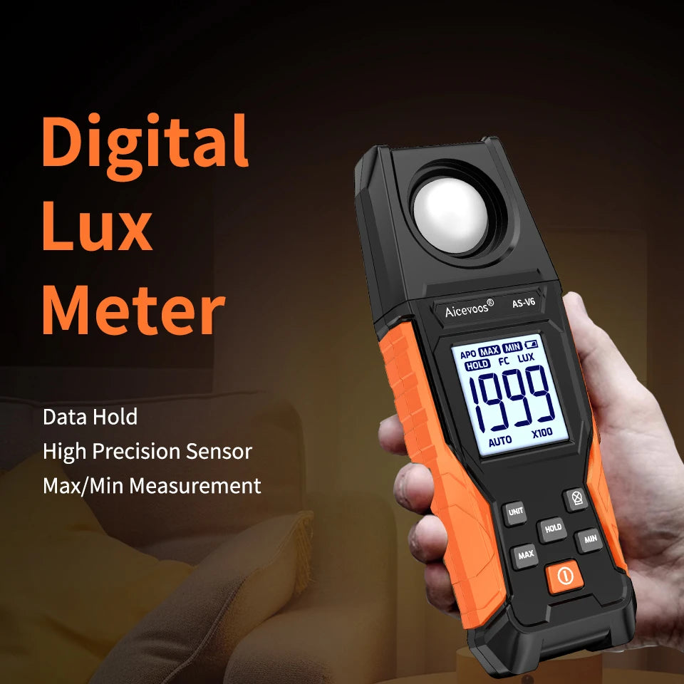 AS-V6 Handheld Digital Illuminance Meter