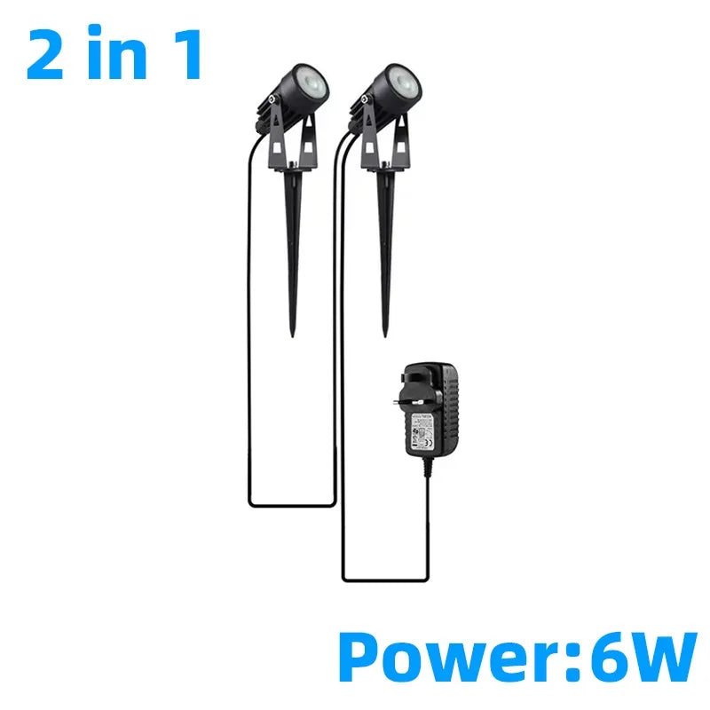 Set vrtnih reflektora s toplim bijelim LED svjetlom, 24 V